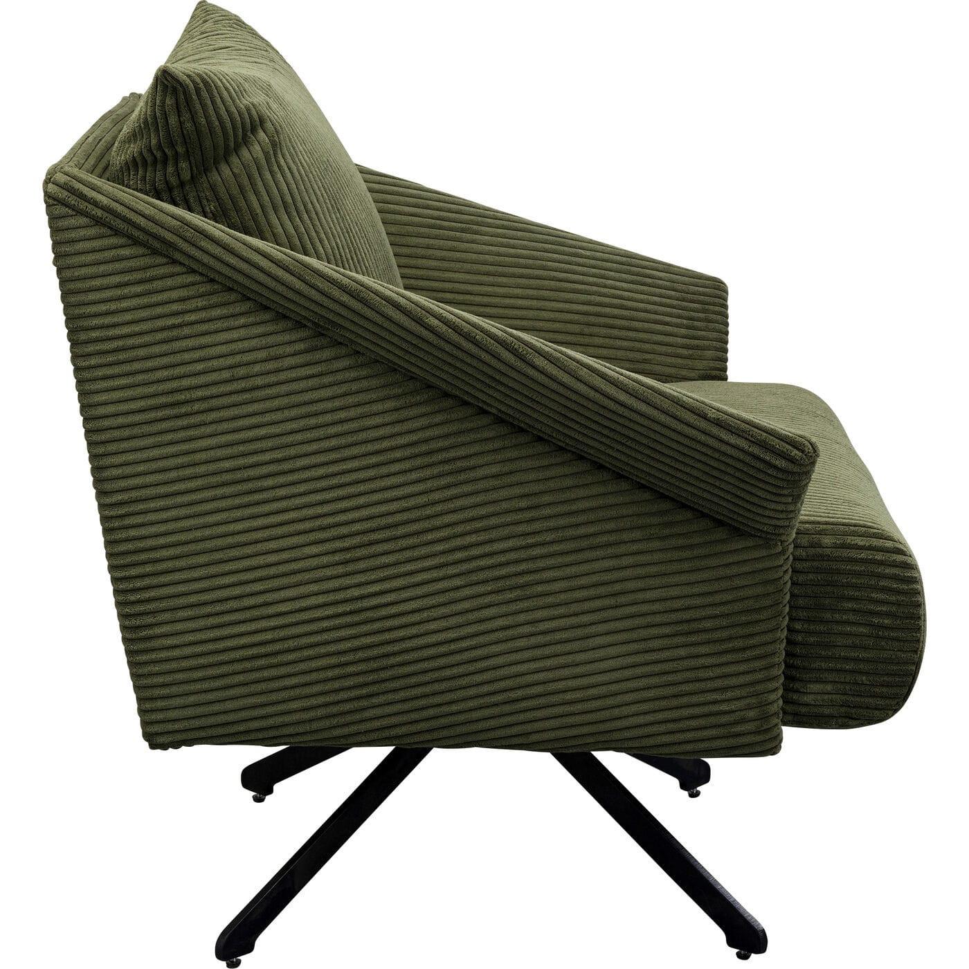 KARE Design Fauteuil pivotant Milo vert  