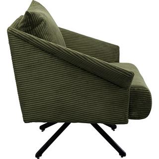 KARE Design Chaise pivotante verte Milo  