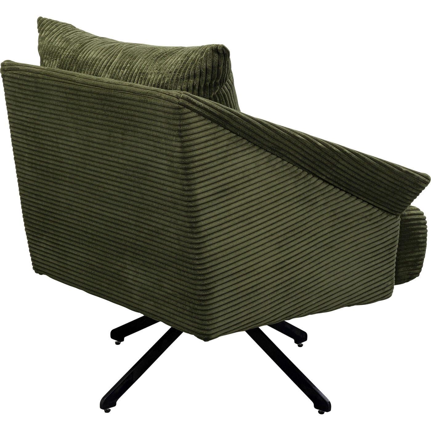 KARE Design Chaise pivotante verte Milo  