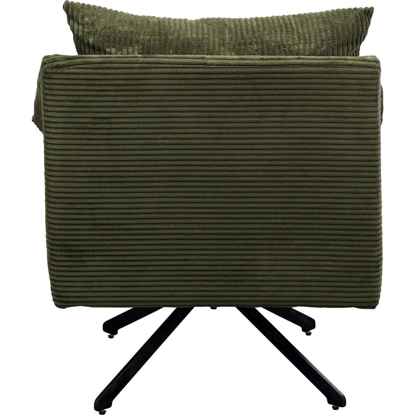 KARE Design Fauteuil pivotant Milo vert  
