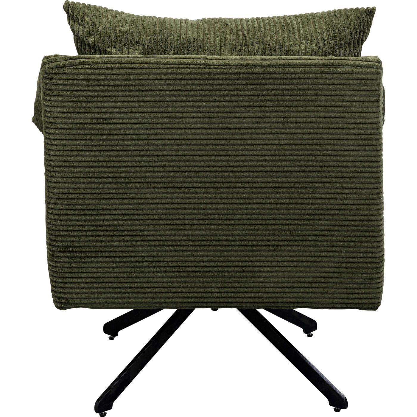 KARE Design Chaise pivotante verte Milo  