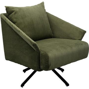 Chaise pivotante verte Milo