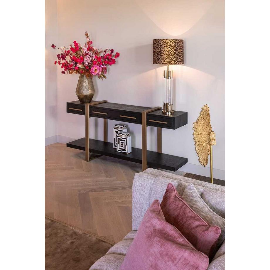 mutoni Sideboard Cambon brun foncé brossé or 180  