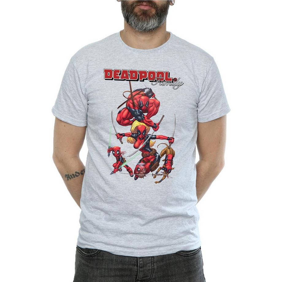 MARVEL Deadpool Family Grafik T-Shirt  