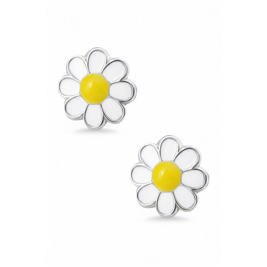 Maxte  Ohrstecker Blume mit Epoxy 