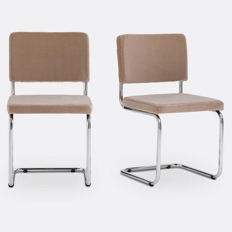 La Redoute Intérieurs 2er-Set Freischwingerstühle Sarva  