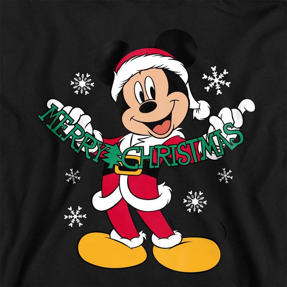 Disney  Sweat À Capuche Motif Mickey Mouse Merry Christmas 