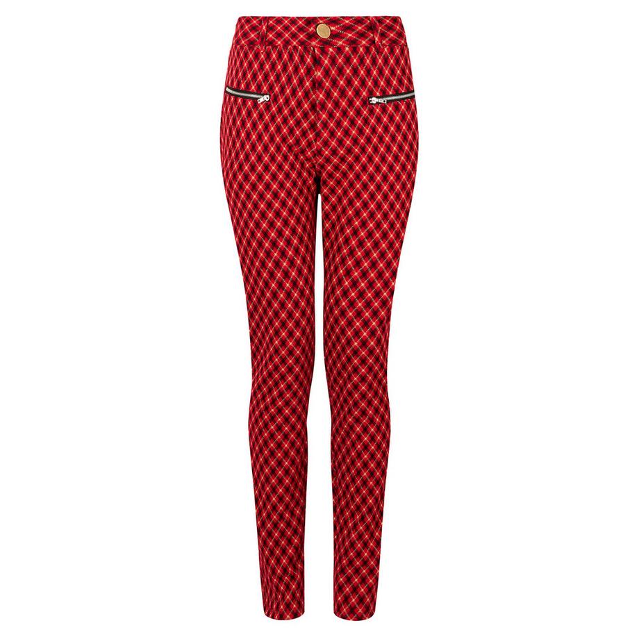 Joe Browns Ponte Karomuster Skinny Fit Hose  