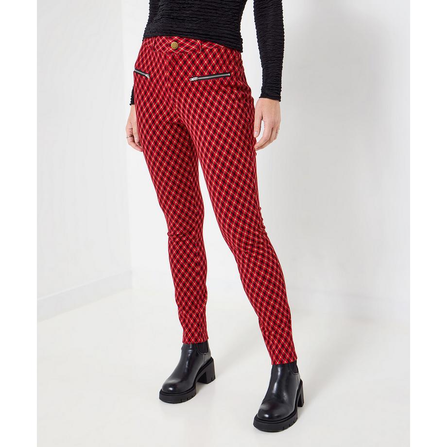 Joe Browns Ponte Karomuster Skinny Fit Hose  