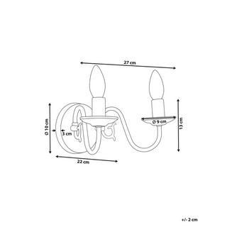 Beliani Applique en Ferro Retrò BRITHON  