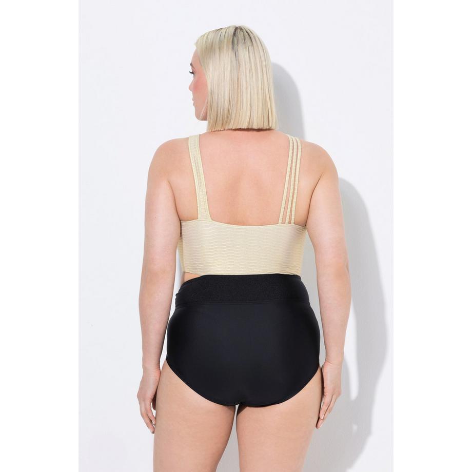 Ulla Popken Badeanzug Softcups Cut-Out  