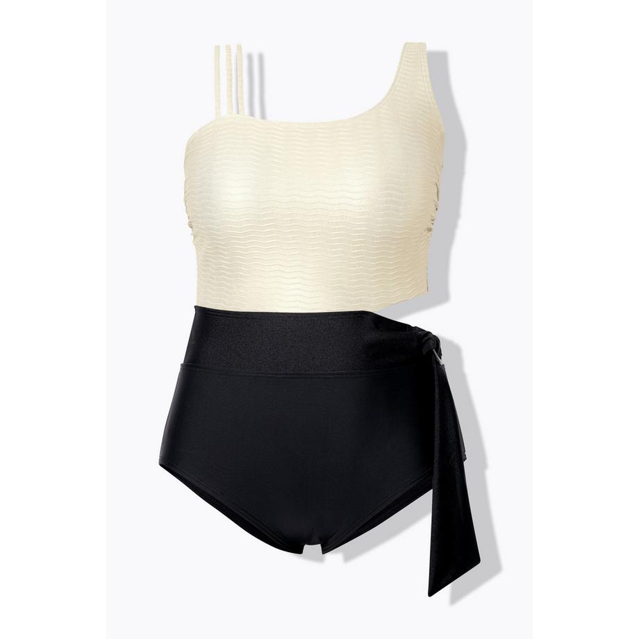 Ulla Popken Badeanzug Softcups Cut-Out  