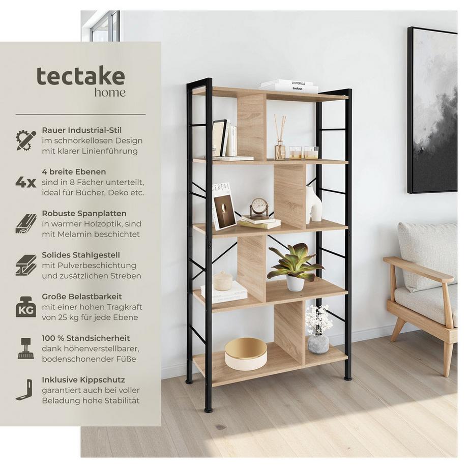 Tectake Scaffale Charleston stile industriale  