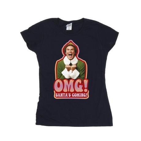 Elf T-shirt Santas Coming  