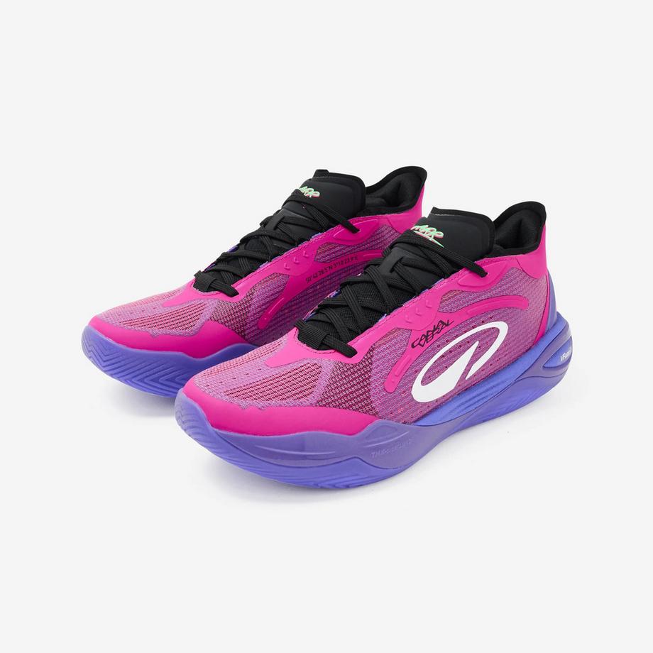 KIPSTA Chaussures de sport basketball montantes synthétique Chaussures de basket mi-hautes édition Sarr homme femme, Canaveral 900 violet 