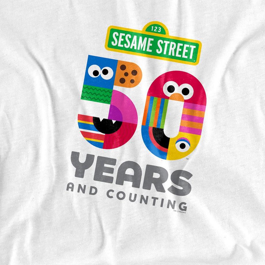Sesame Street T-Shirt Manches Longues 50 Ans  