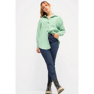 Studio Untold  7/8-Mom-Jeans, Wide Legs, cutted Saum, 5-Pocket 