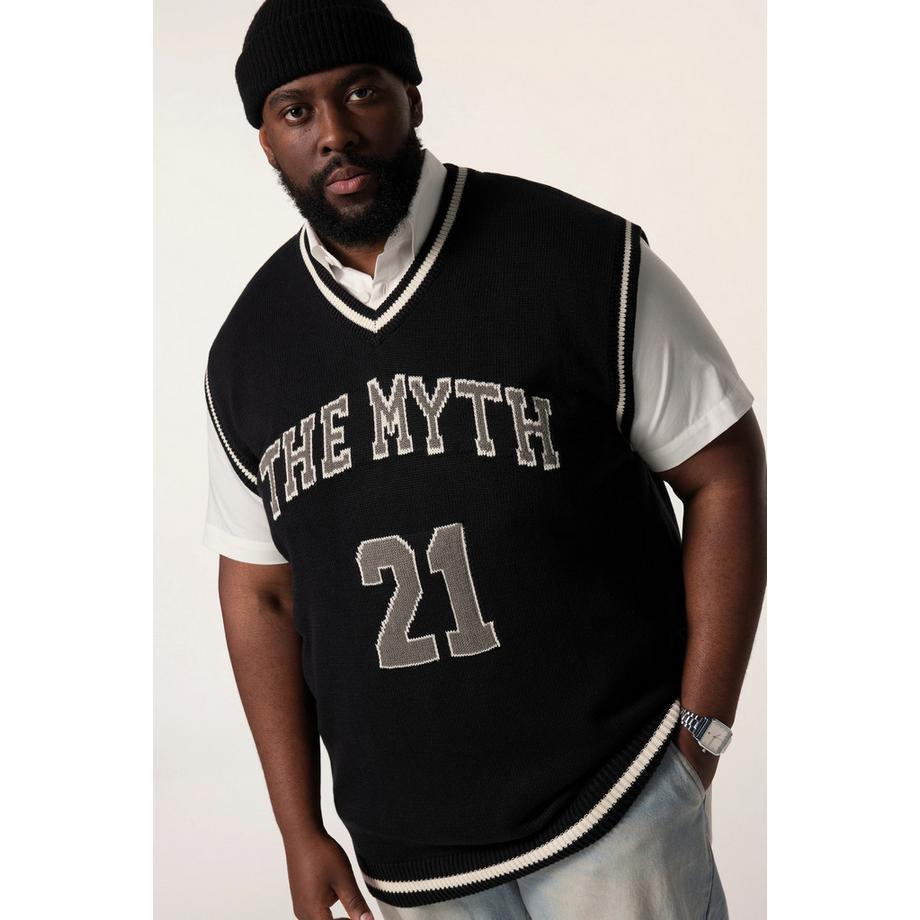 Sthuge Pull sans Manches Col V en Maille  