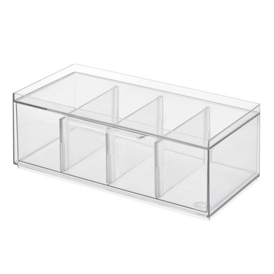iDesign CRISP   Aufbewahrungsbox Tee KLAR  