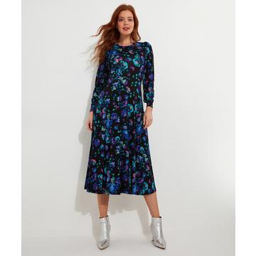 PETITE Robe Midi en Jersey à Fleurs