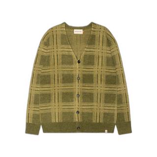 Revolution  lockere strickjacke mit weichem karomuster 