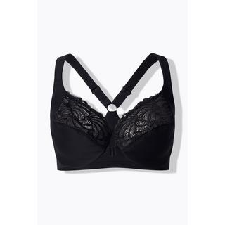 Ulla Popken Soutien-gorge à armatures bonnets souples dentelle fermeture avant  