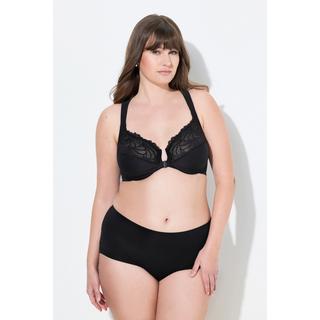 Ulla Popken Soutien-gorge à armatures bonnets souples dentelle fermeture avant  