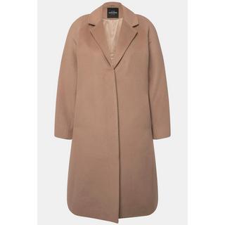 Ulla Popken Mantel Schusterstich Reverskragen Knopfleiste  