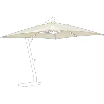 Parasol déporté de jardin Capua Ecru 300x300