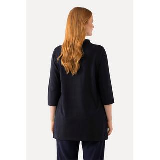 Ulla Popken  Longshirt, A-Linie, Stehkragen, 3/4-Arm 