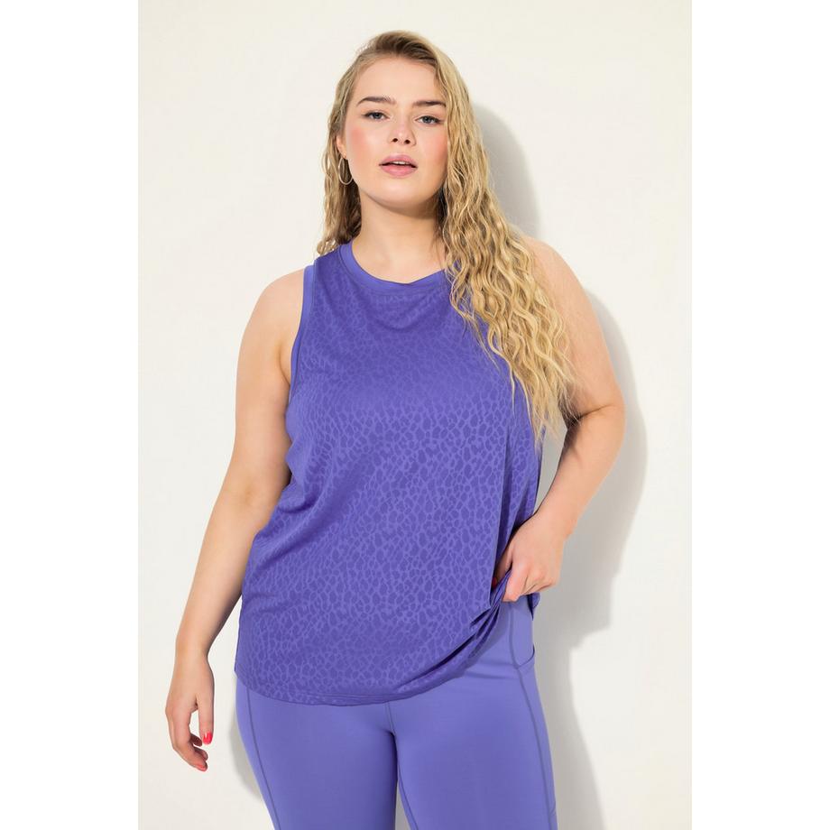 Studio Untold Leo Ausbrenner Rundhals Racerback Top  