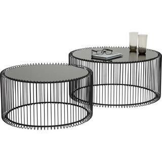 KARE Design Couchtisch Wire Black (2er-Set)  