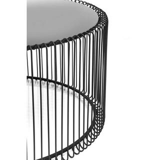 KARE Design Tavolino Wire Black (set di 2)  