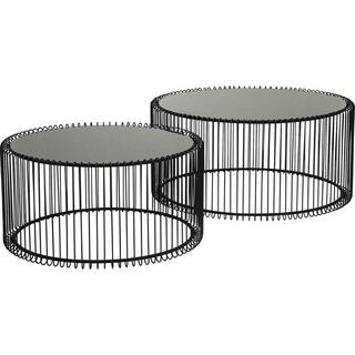 KARE Design Tavolino Wire Black (set di 2)  