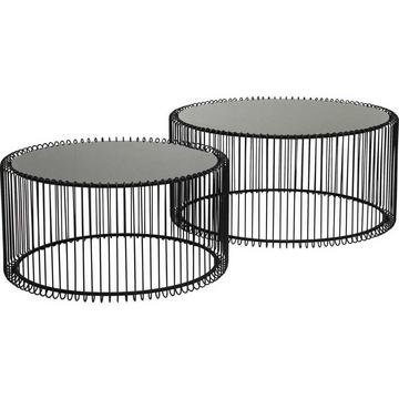 Table basse Wire Black (lot de 2)