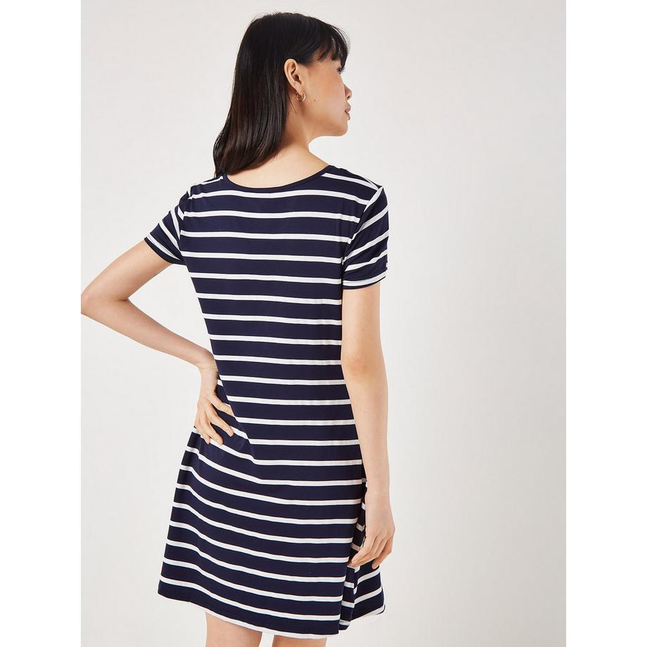 APRICOT Mini-robe en jersey à rayures  