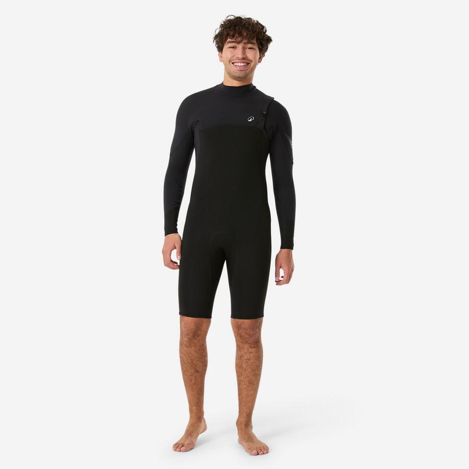 Shorty-Anzug lange Ärmel Springsuit Surf 1,5 mm ohne RV , 900