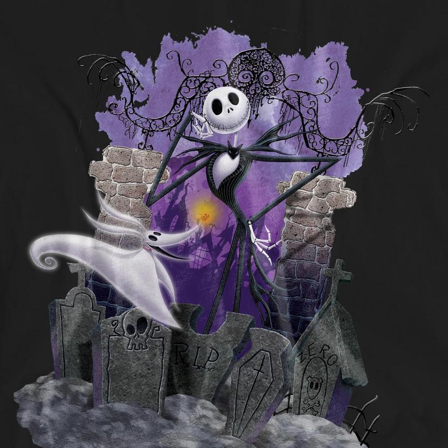The Nightmare Before Christmas Jack Skellington Grafikdruck T-Shirt  