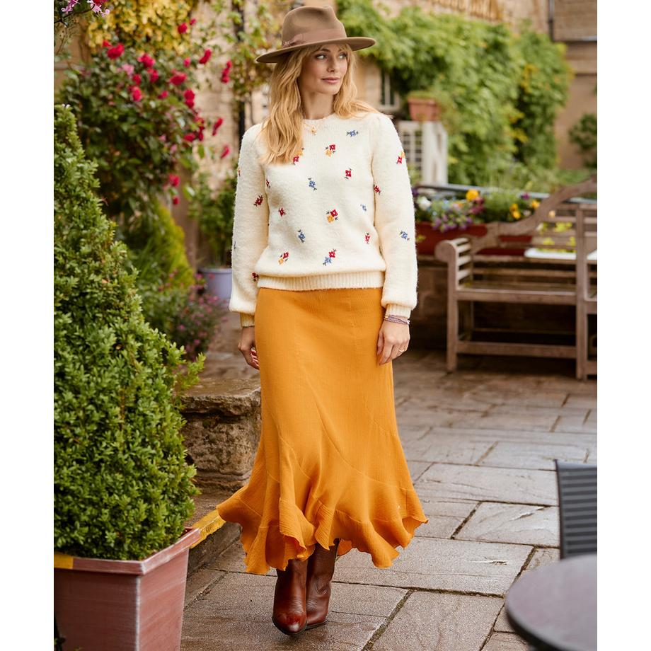 Joe Browns Pull brodé de petites fleurs  
