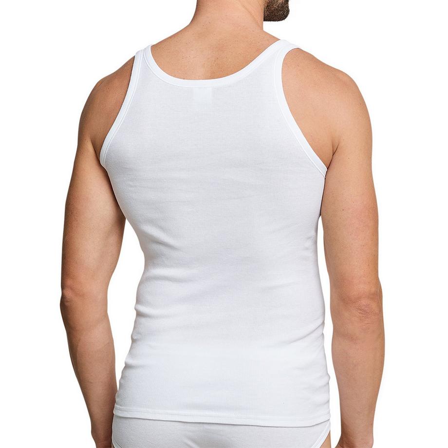 Schiesser Canottiera da uomo a costine 2 pezzi Comfort Fit  