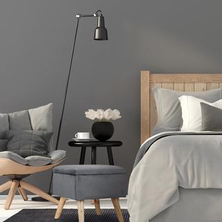 Northix Tabouret en velours avec rangement  