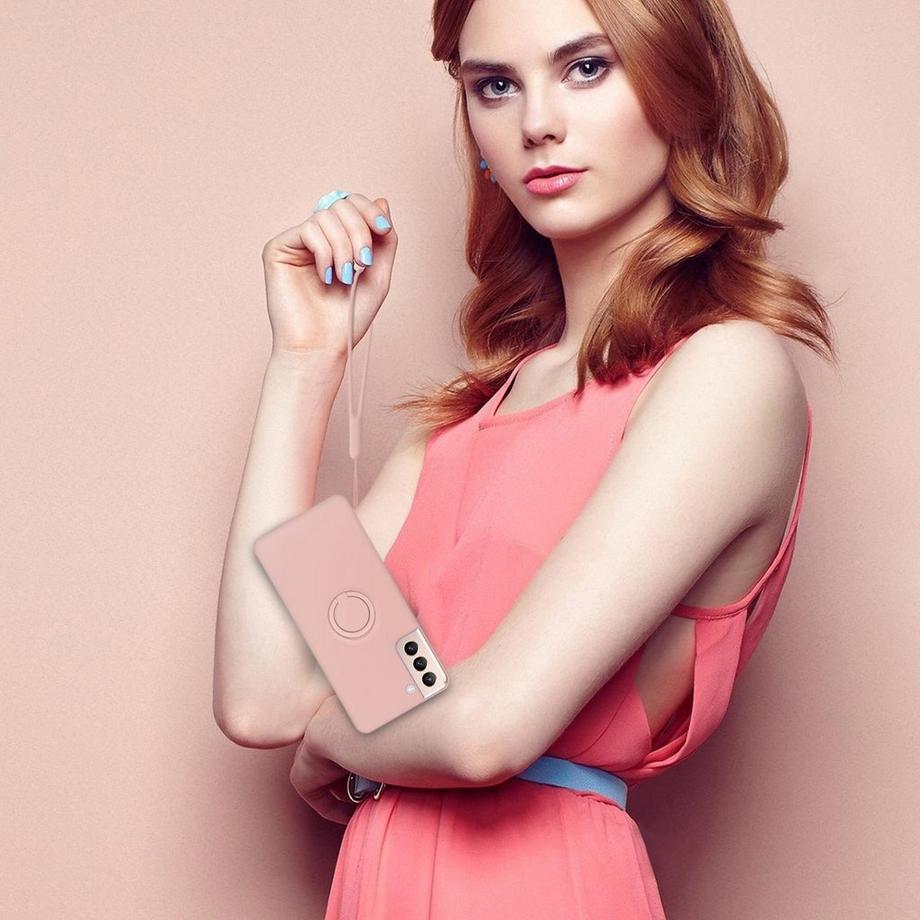 Cadorabo  Hülle für Samsung Galaxy S22 PLUS TPU Silikon mit Ring Liquid 