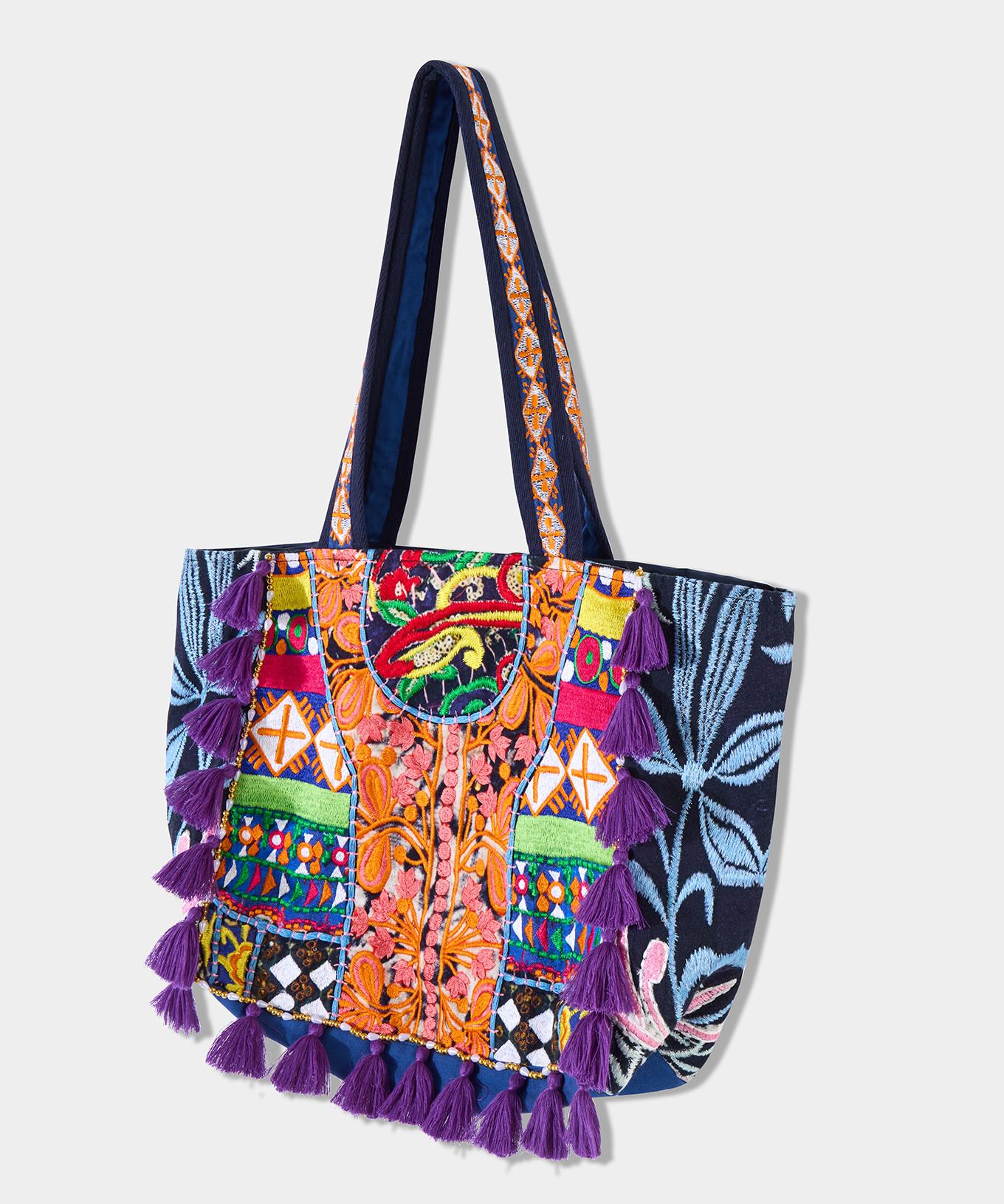 Joe Browns  Patchwork bestickte Tote Bag 