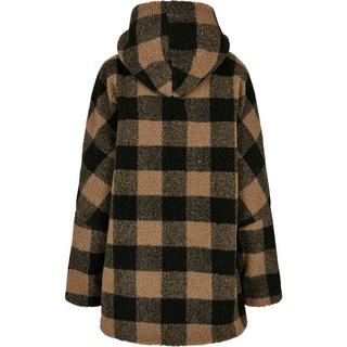 URBAN CLASSICS Hooded Oversized Check Sherpa Fleece  