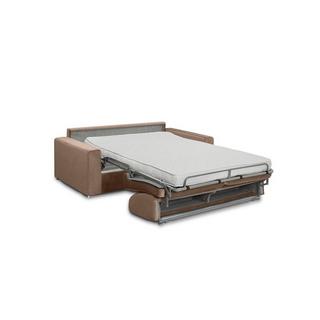 Vente-unique Schlafsofa 4Sitzer Samt CALITO Liegefläche Matratzen  