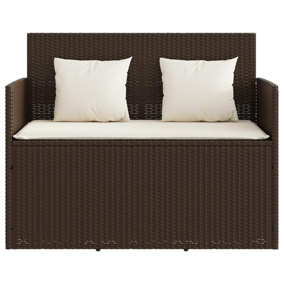 VidaXL Gartenbank poly-rattan  