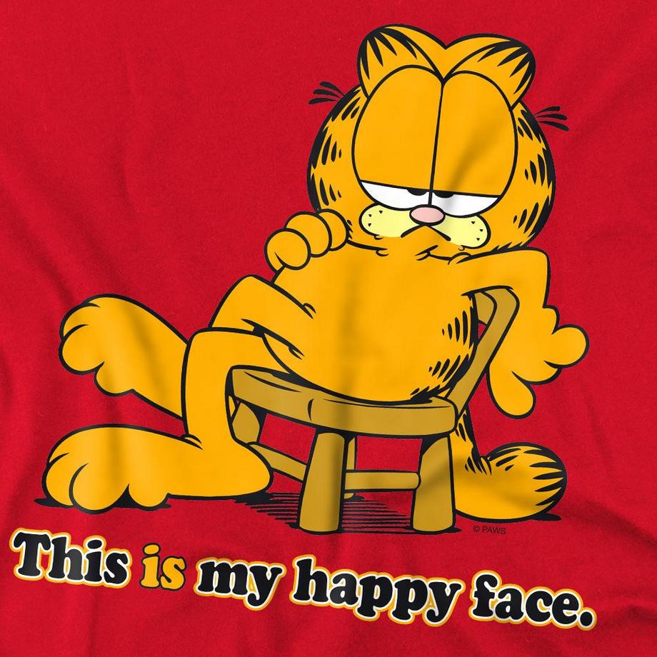 Garfield  T-ShirtHappy Face 