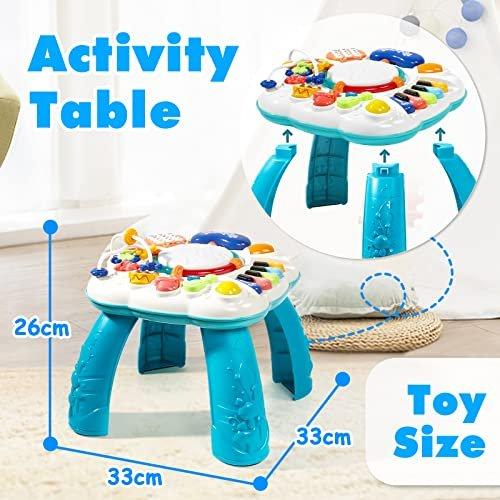 Activity-board  Jouets bébé dès 1 an - Table de jeux 6 en 1 Jouets enfants dès 1 2 ans 9 mois 