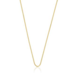 MUAU Schmuck  Collier Panzer Gelbgold 375, 1.4mm, 42cm 
