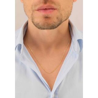 MUAU Schmuck  Collier Panzer Gelbgold 375, 1.4mm, 42cm 